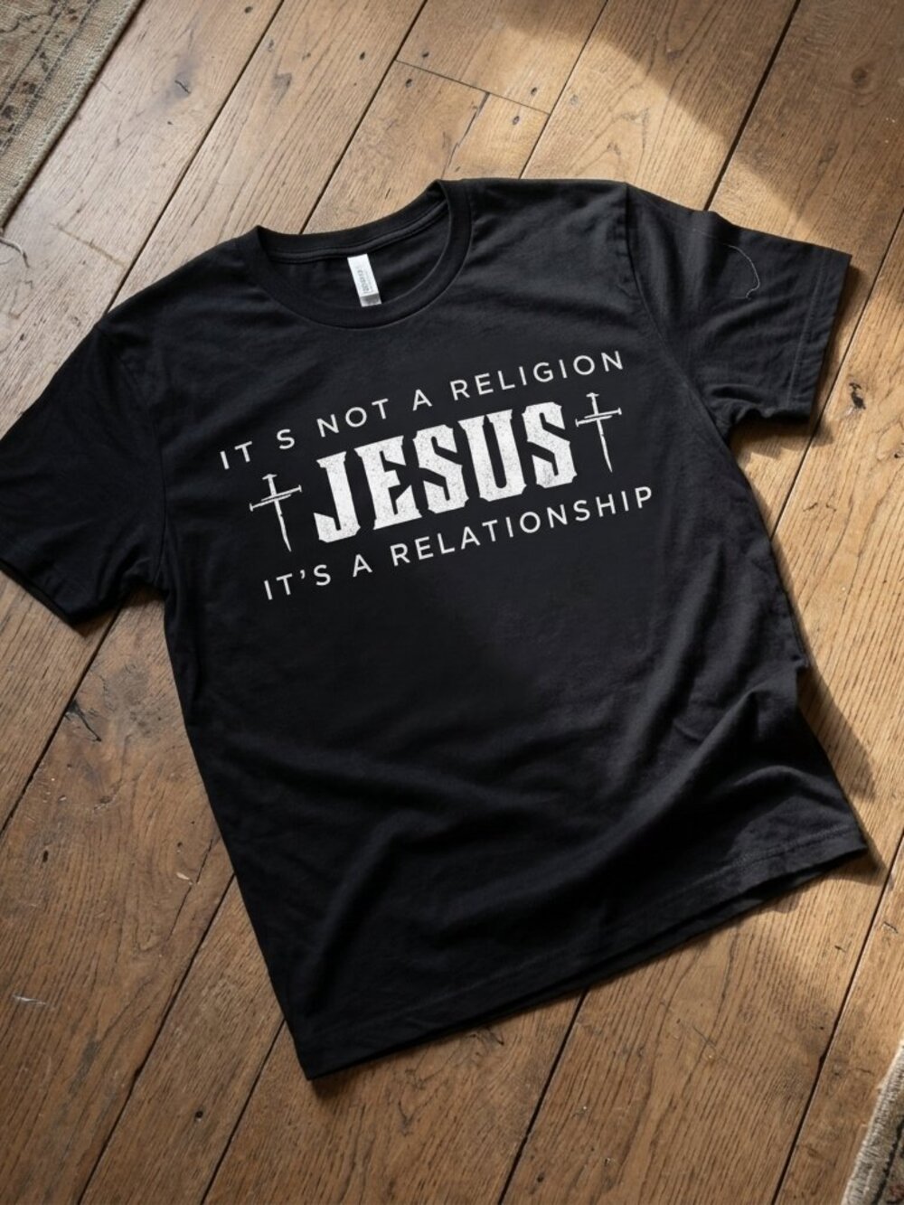 Jesus Vintage Christian Faith Graphic Tee Religious Church Y2K Shirt